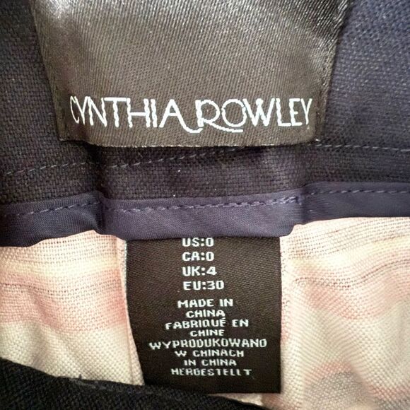 Cynthia Rowley Cotton Blend Shorts in Multi Stripe - Size 0 - Picture 5 of 6